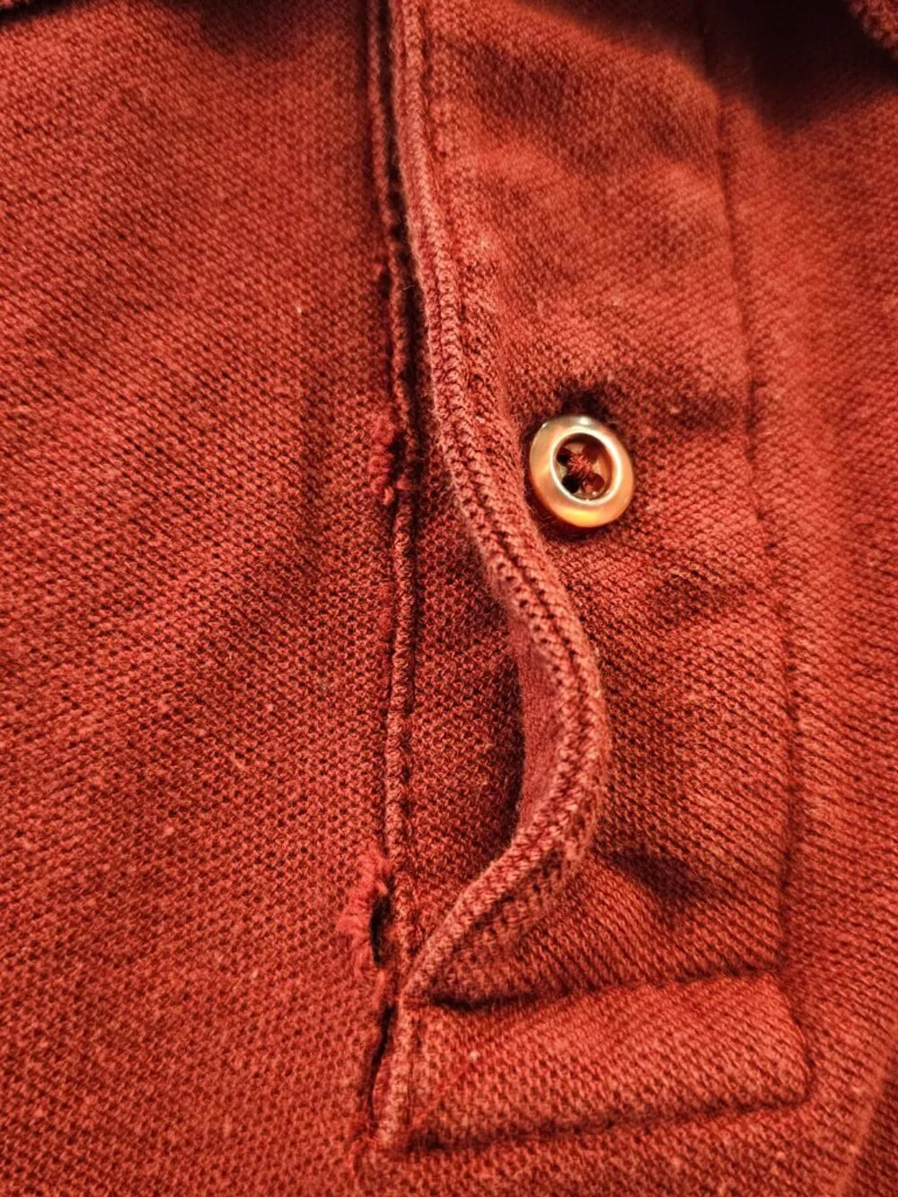 Vintage Polo by Ralph Lauren Made in USA Red Polo Shirt 2XL 90s USA Rare